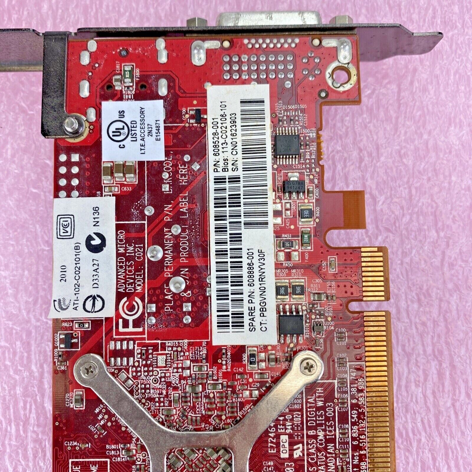 ATI 102C0210612 FirePro V3800 512MB DisplayPort DVI PCIe GPU (Lot of 2)