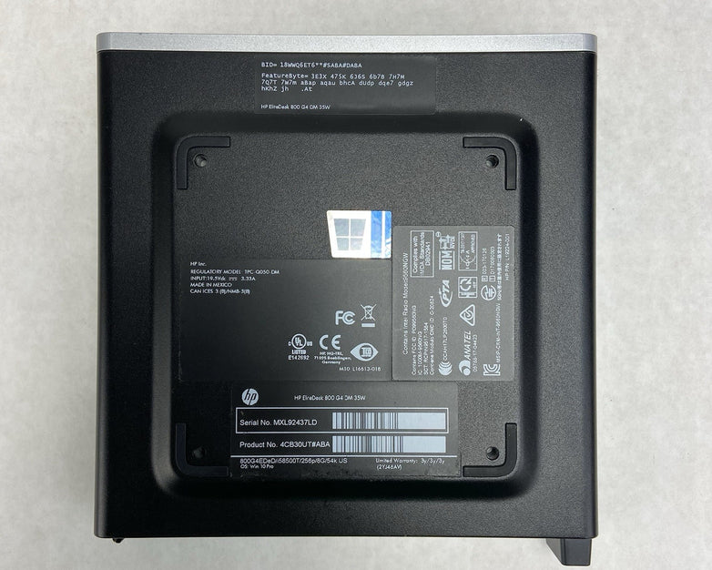 HP EliteDesk 800 G4 MFF Intel Core i5-8500T 2.1GHz 8GB RAM No AC/HDD/OS