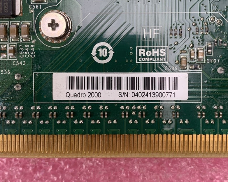 Nvidia Quadro 2000 1GB Video Graphics Card