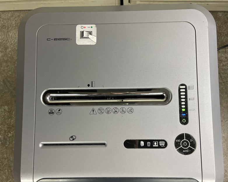 Fellowes Powershred 225i Strip Cut Shredder - Tested - Needs Repair