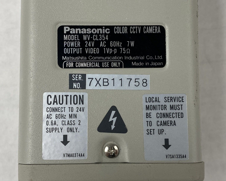 Panasonic WV-CL354 Color CCTV Camera For Parts or Repair
