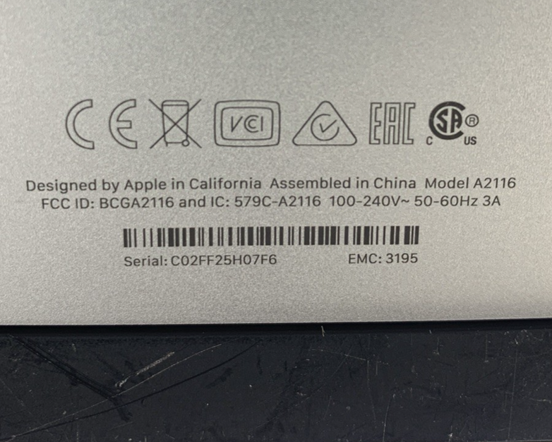 Apple iMac A2116 2019 Retina 4K 21.5" 3GHz i5 8GB RAM 250GB SSD - Screen Crack