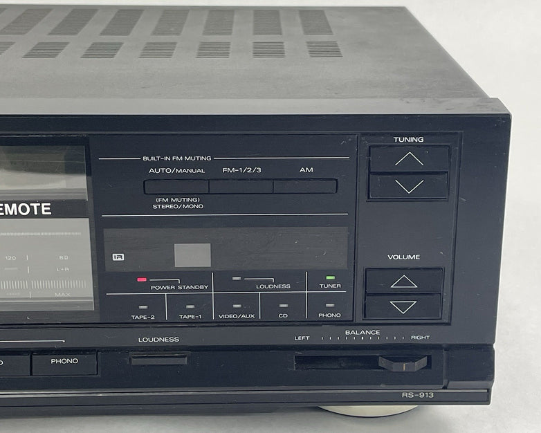 Fisher Studio Standard RS‑913A Stereo Receiver Tested For Parts Broken Tuner
