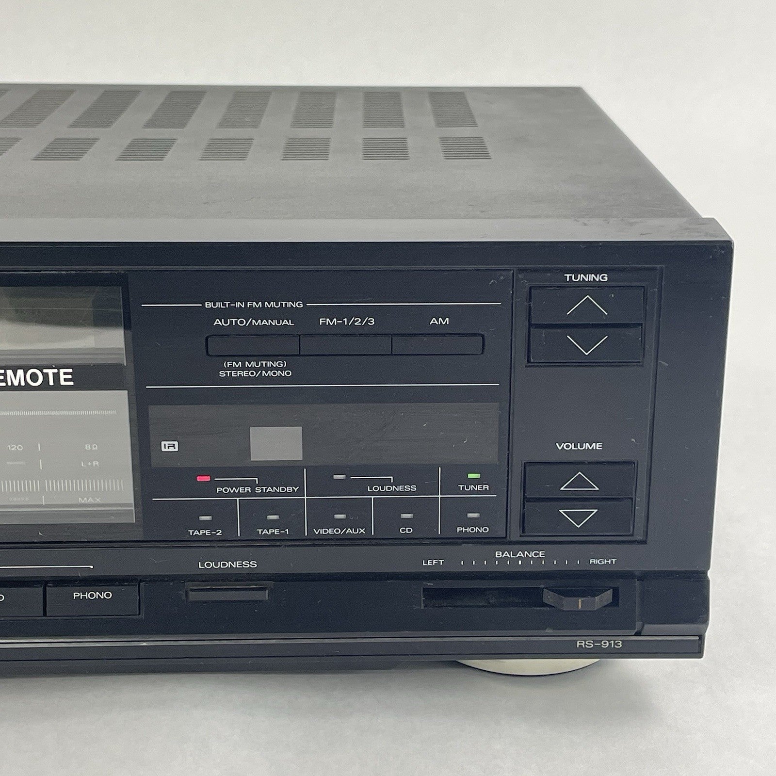 Fisher Studio Standard RS‑913A Stereo Receiver Tested For Parts Broken Tuner5