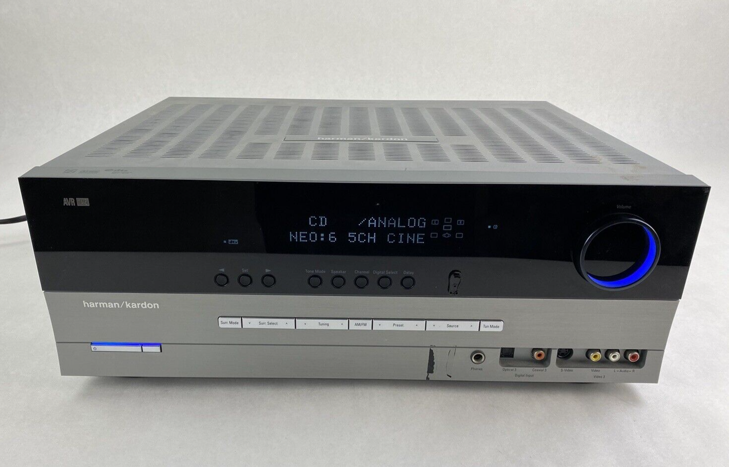 For Parts or Repair Harman Kardon AVR 145 AV Surround Receiver No Remote
