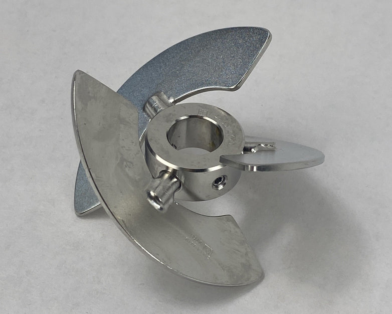 BBI Biotech Bioreactor 3-Blade Segment Impeller Ø 67mm 10mm Shaft