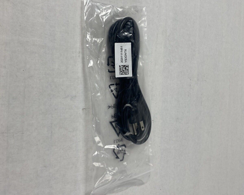 Lot of 5 Genuine Dell DP/N: 2G01111451 Three Pronged Power Adapter Cable Cord