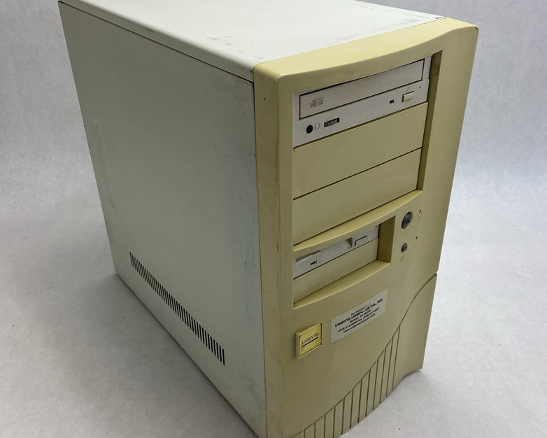 Unbranded ATX Mid Tower Computer Case Beige Bare Bones No Power Supply