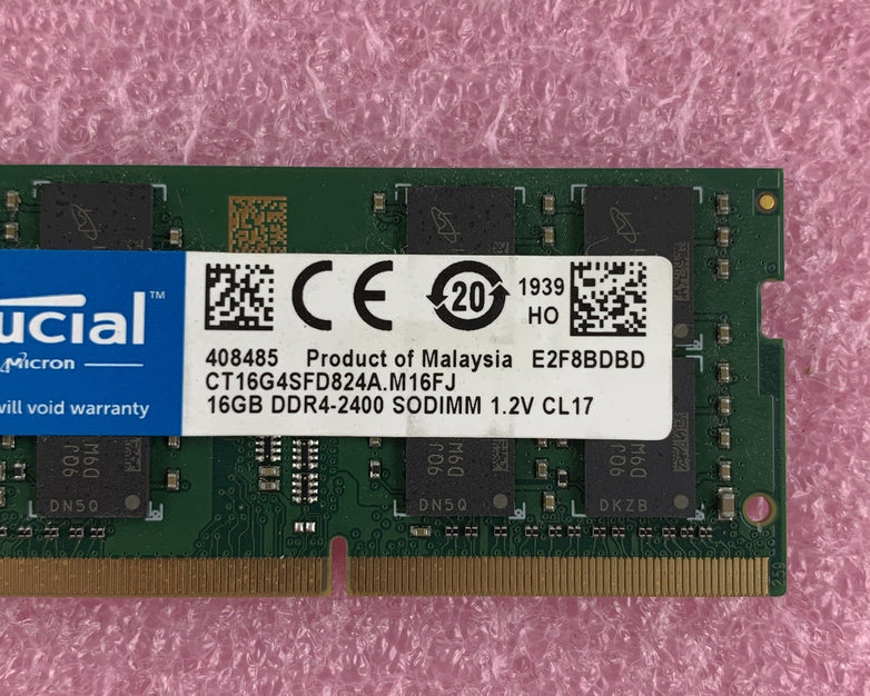 Crucial CT16G4SFD824A.M16FJ 16 GB DDR4 240MHz PC4-19200 Laptop Memory RAM