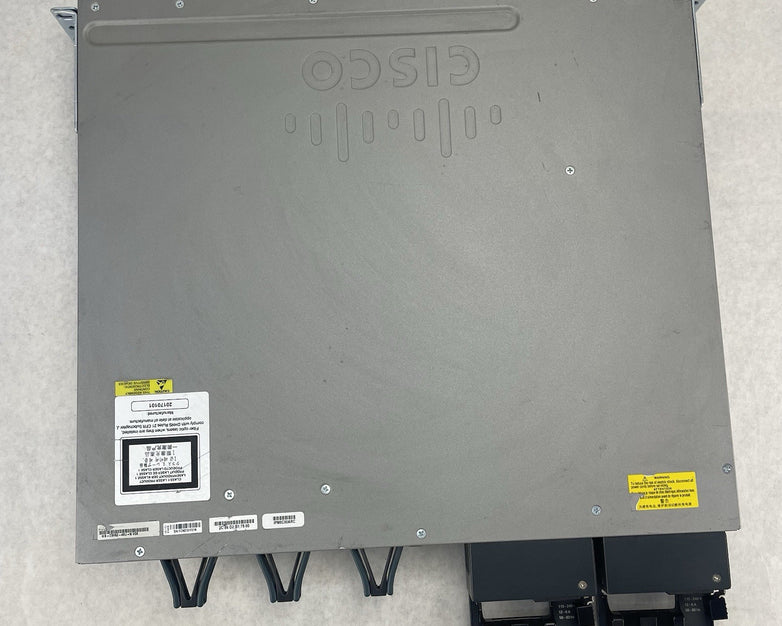 Cisco WS-C3850-48P-S 48-Port V06 PoE+ 2x PSU NM-4-10g Gigabit Switch - Tested