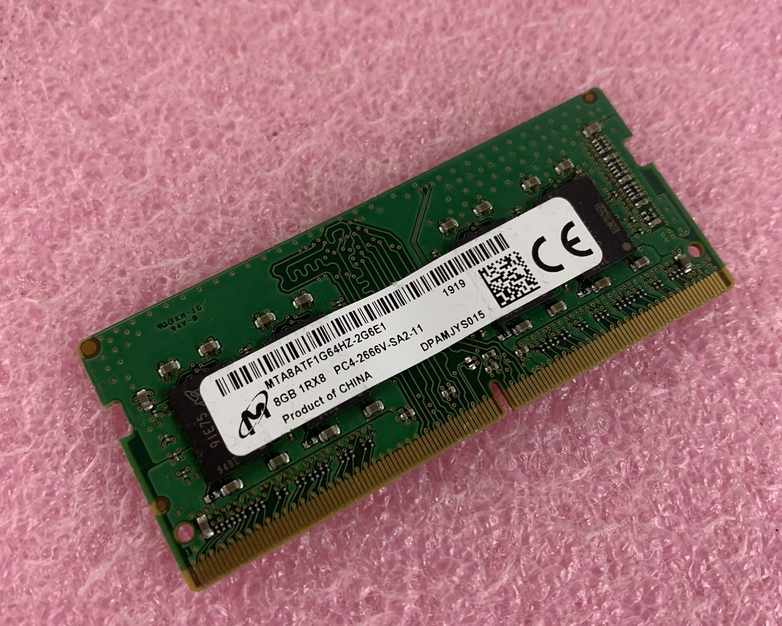 Micron MTA8ATF1G64HZ-2G6E1 8 GB 1Rx8 PC4-2666V-SA2-11 SODIMM Laptop Memory Ram
