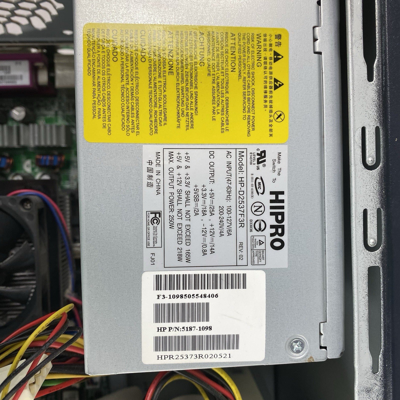 HP Presario SR1610NX MT AMD Sempron 3200+ 1.80GHz 1GB RAM No HDD No OS