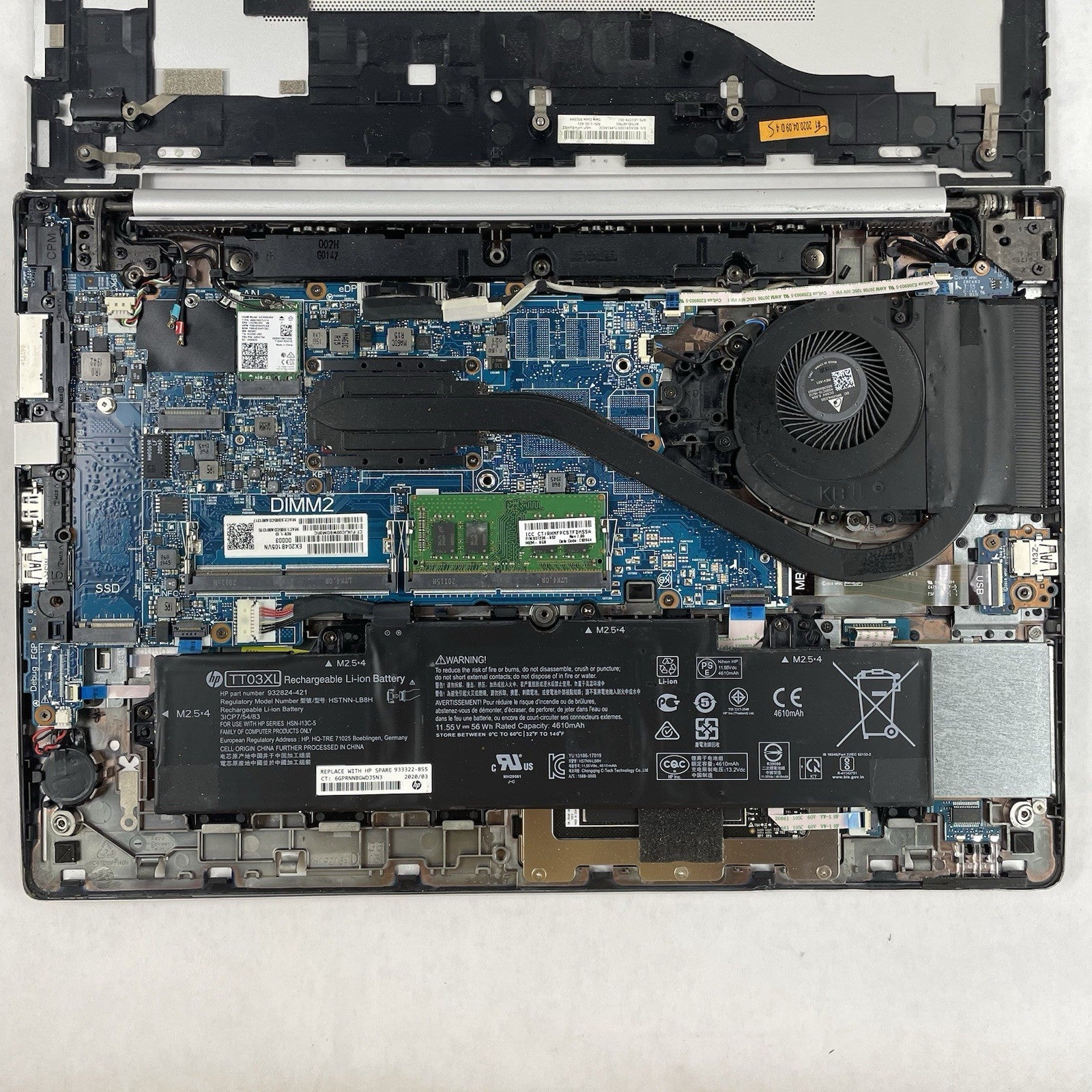 HP EliteBook 850 G6 15.6" i5-8365U 1.60 GHz 8 GB RAM No SSD/OS/AC - Bottom Latch16
