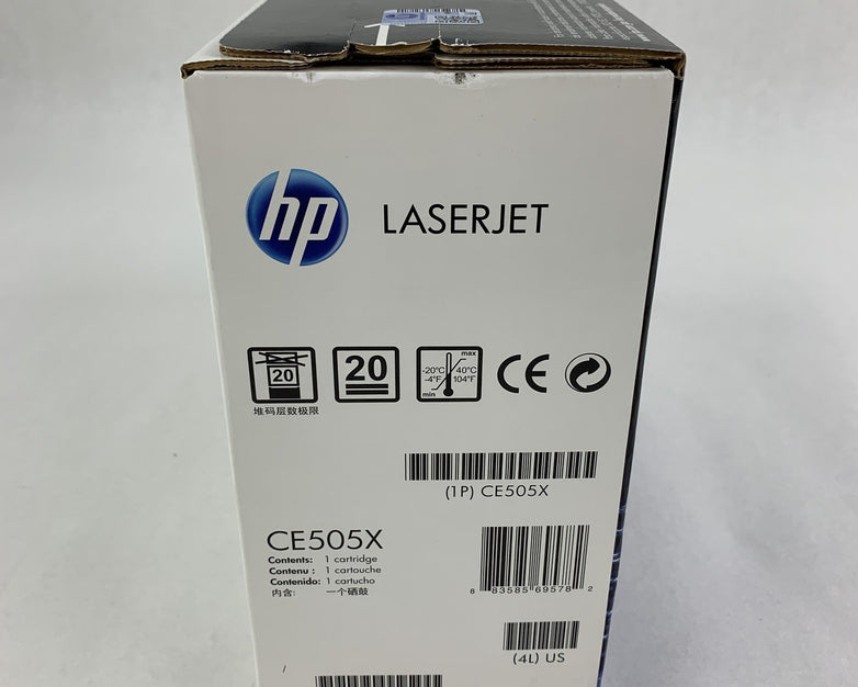 HP CE505X Laserjet Toner 05X Black Toner Cartridge OEM Box Sealed New