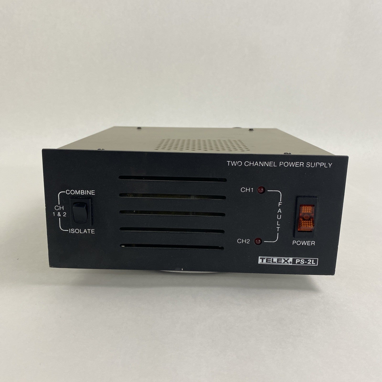 Telex PS-2L Two Channel Power Supply Power Tested1