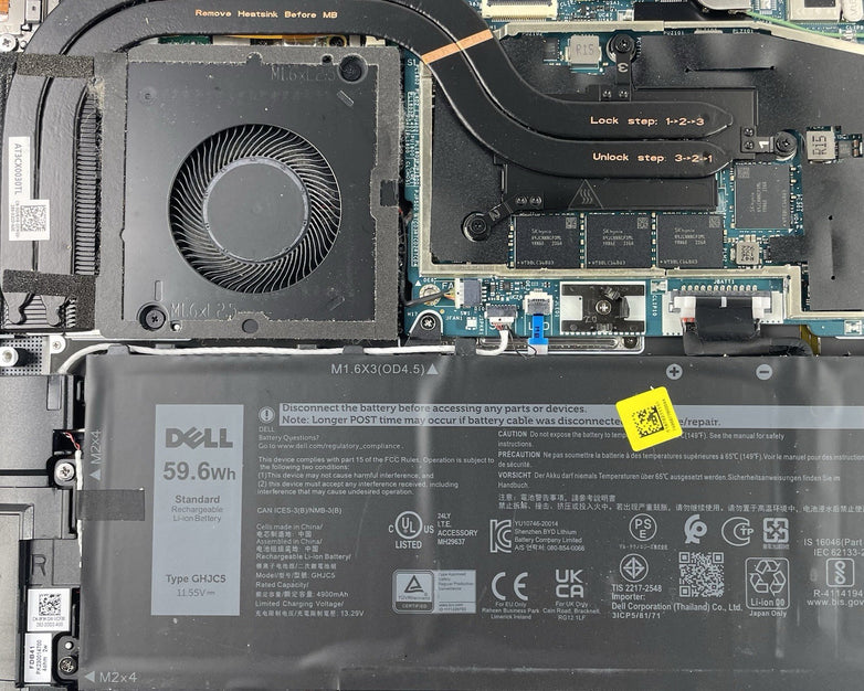 Dell Latitude 9430 14" i7-1265U 3.86 GHz 16 GB RAM No SSD/OS/AC - Bad Bottom