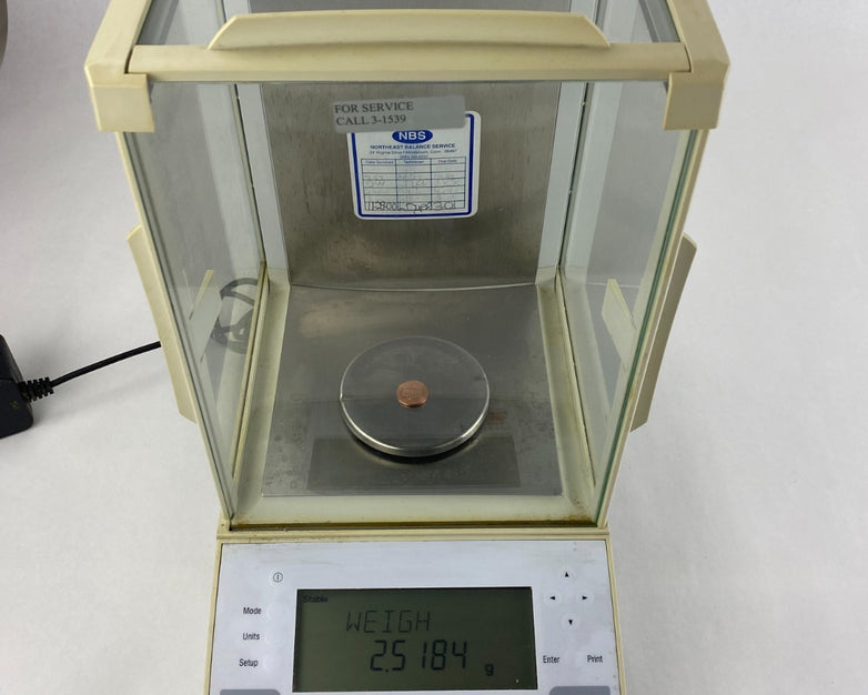 Ohaus E1RR80 Analytical Balance Scale Max 210/100g w/ AC Adapter