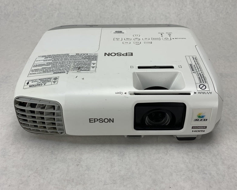 Epson PowerLite W29 H690A LCD Lamp Projector 3443 Lamp Hours - No Remote
