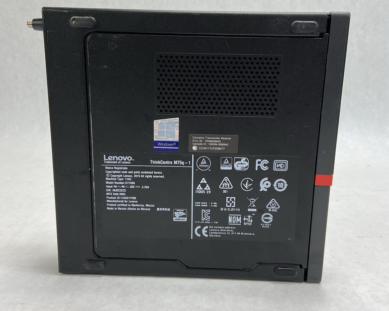 Lenovo ThinkCentre M75Q-1 Micro AMD Ryzen 5 Pro 3400 3.3GHz 8GB RAM No HDDOSAC