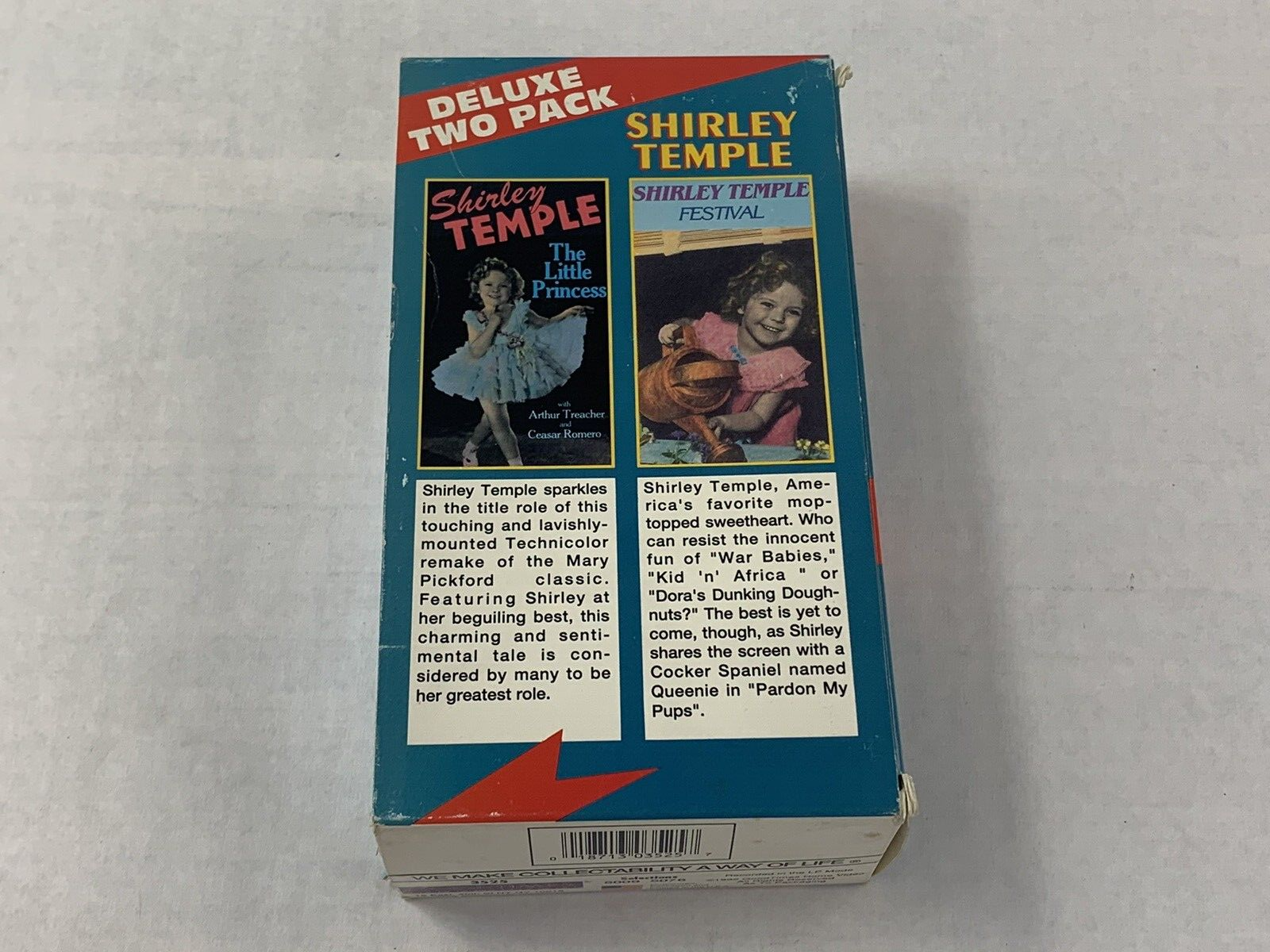 Vintage Shirley Temple In The Little Princess & Festival 2 Movie VHS Tape Set