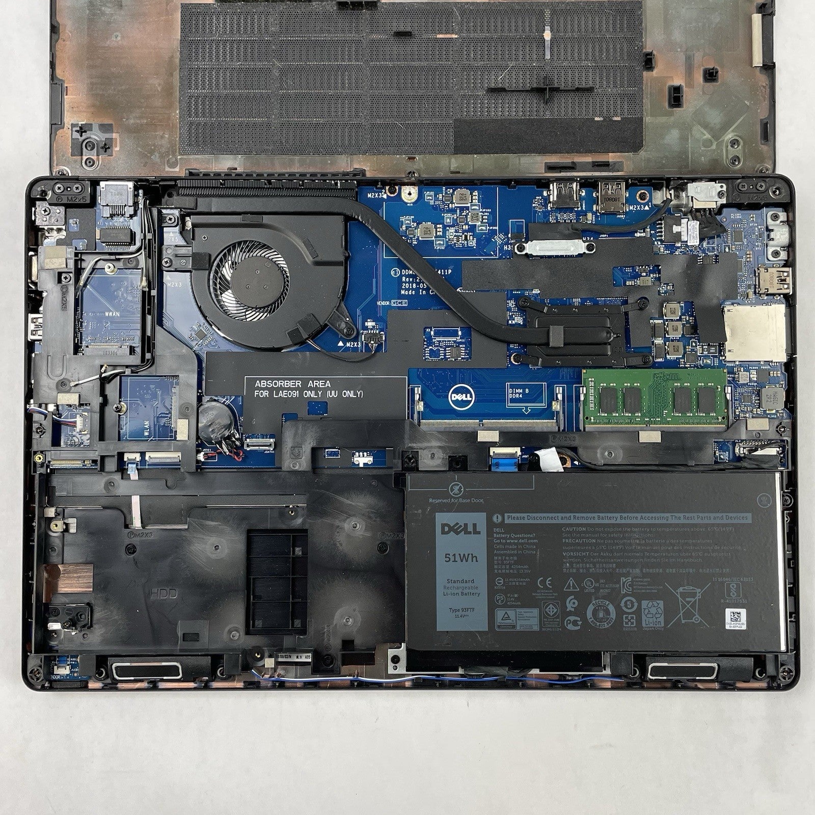 Dell Latitude 5590 15.6" i5-8250U 1.60 GHz 8 GB RAM No SSD/OS/AC - Wifi Card19