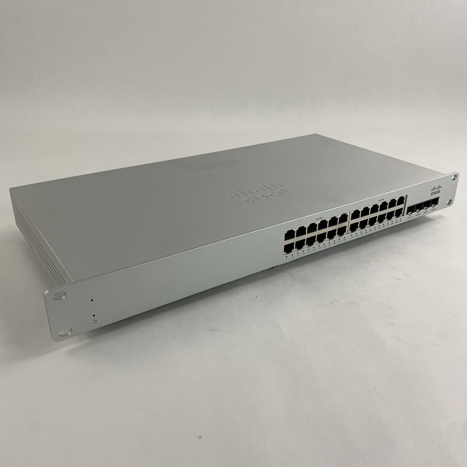 Cisco Meraki MS225-24P-HW Unclaimed 24-Port Gigabit Switch Tested Reset0