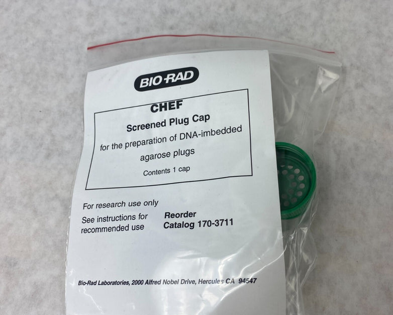 Lot of 5 Bio-Rad CHEF Screened Caps #1703711 New