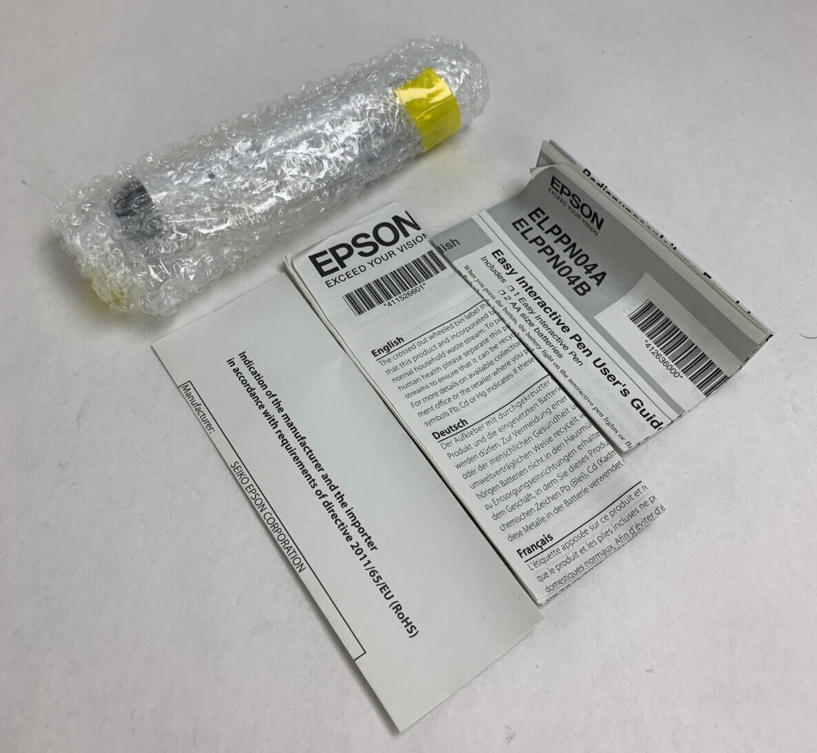 Box Opened New Epson Interactive Pen Blue BrightLink V12H667010 ELPPN04B