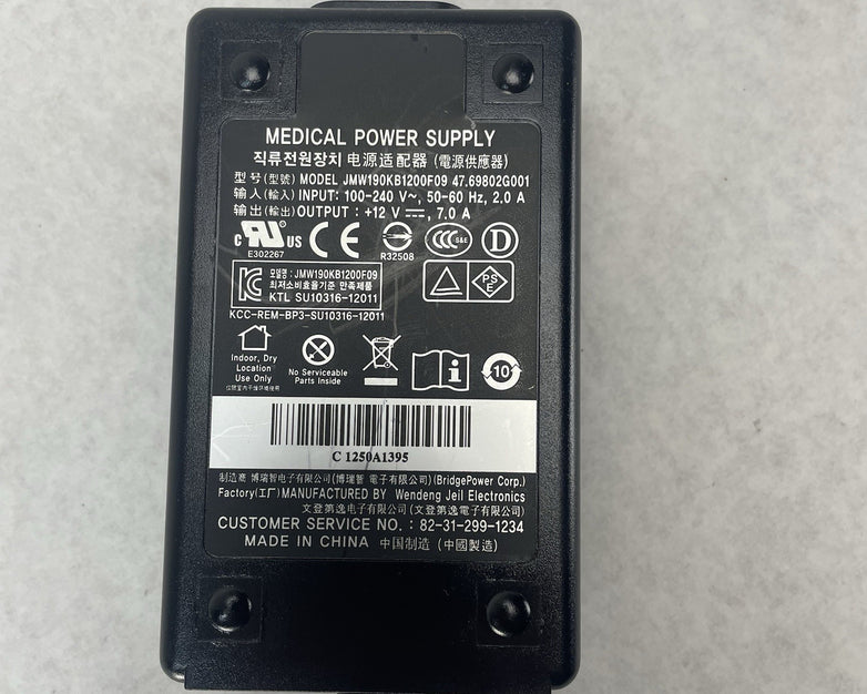 WENDENG JEIL  Medical Power Supply JMW190KB1200F09 12V 7A Out 8 Pin - Lot Of 2
