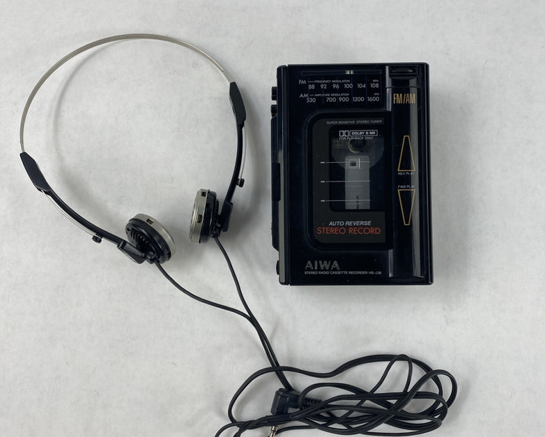 Aiwa HS-J36 AM/FM Auto Reverse Stereo Cassette Recorder Untested