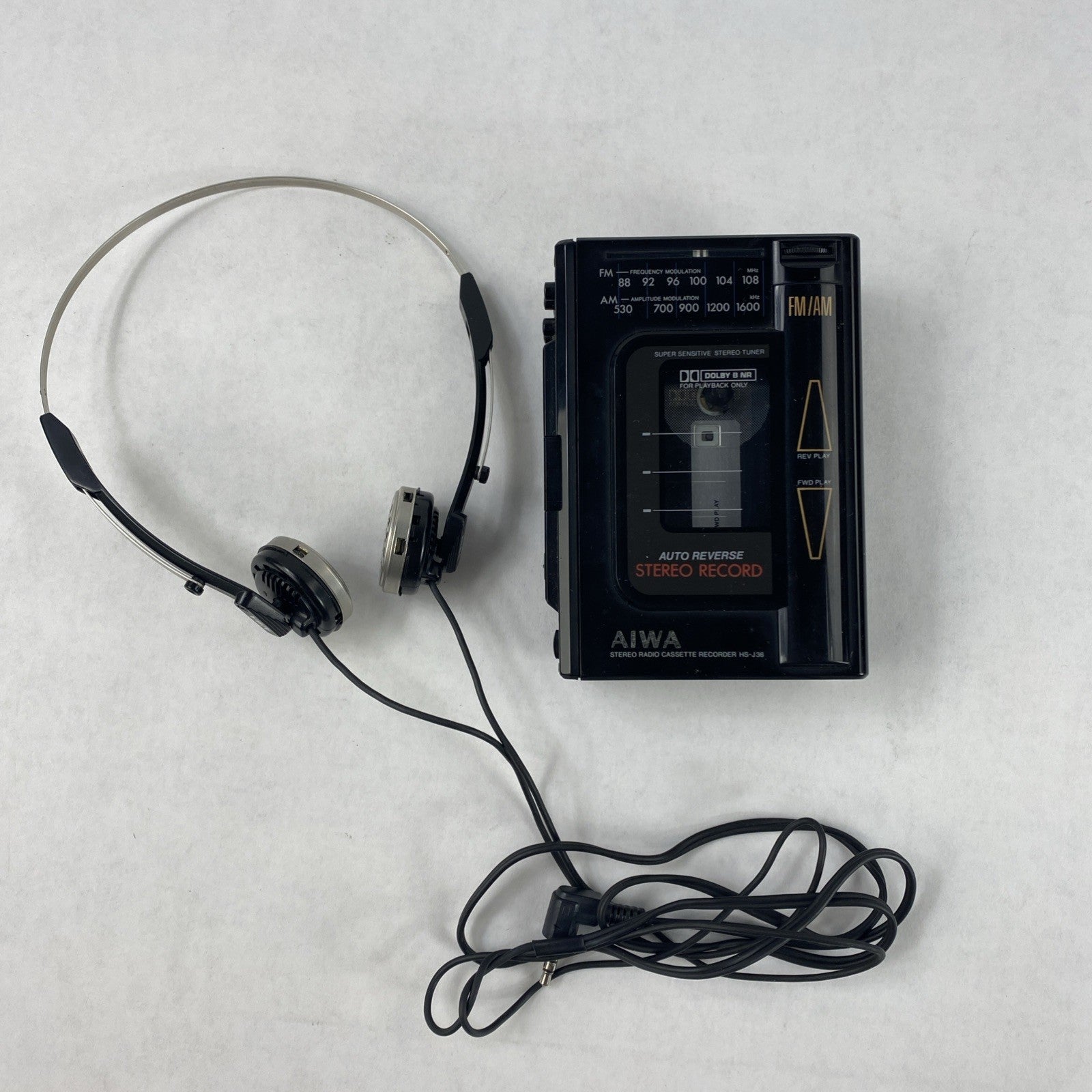 Aiwa HS-J36 AM/FM Auto Reverse Stereo Cassette Recorder Untested5