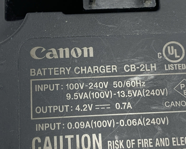 Original Canon CB-2LH NB-13L Lithium-Ion Rechargeable Battery Charger