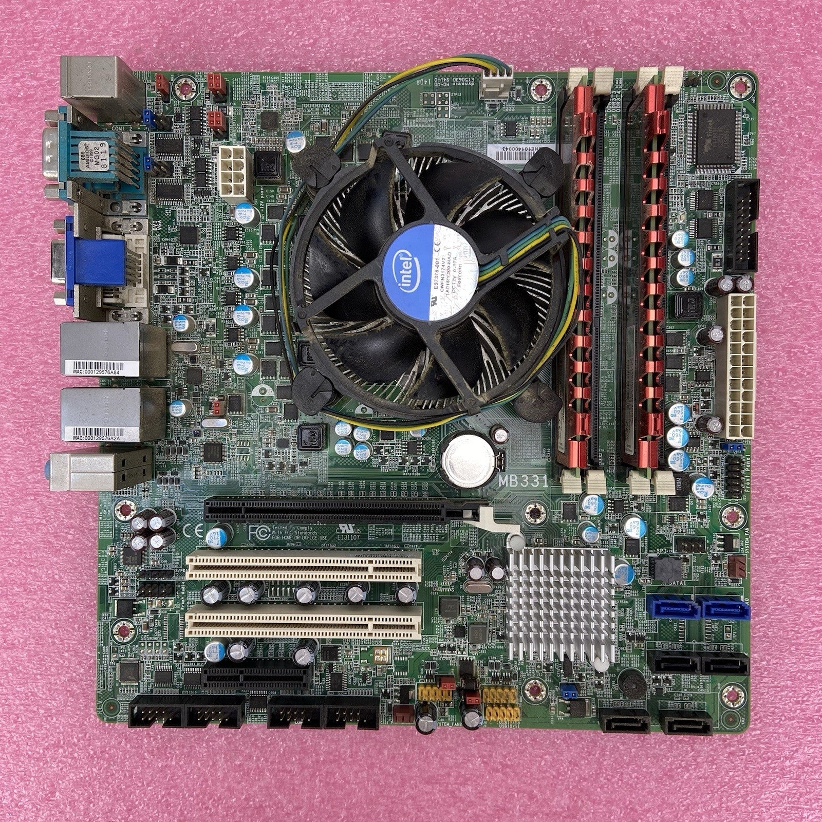 Intel MB331 Motherboard Intel Core i7-3770 3.4GHz 4GB RAM w/IO5