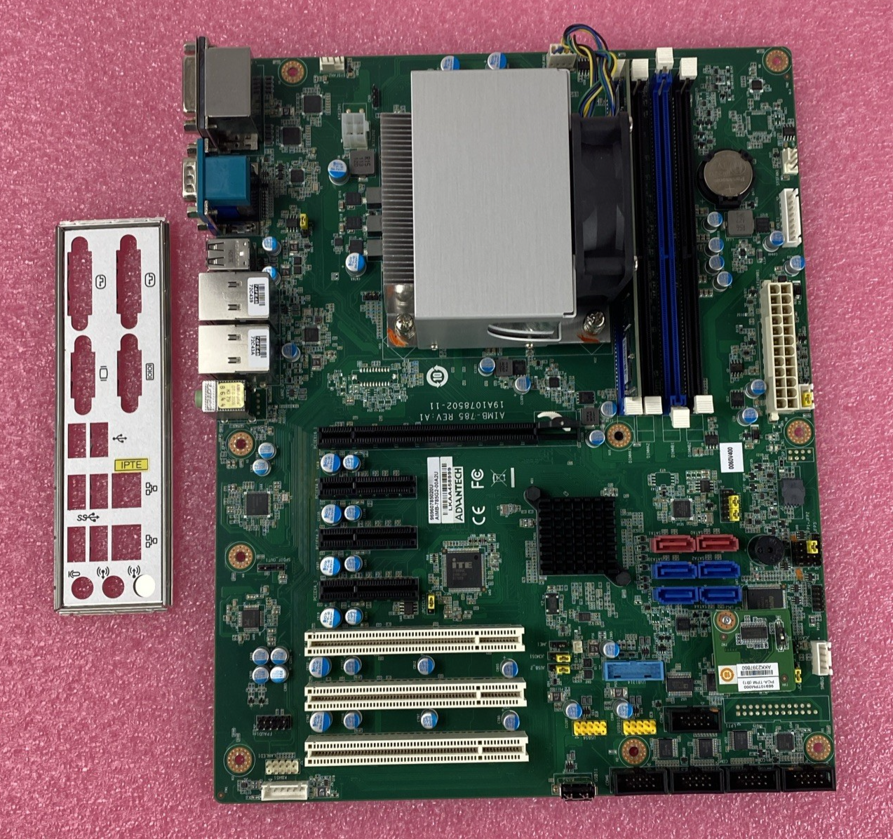 Advantech AIMB-785 Motherboard Intel Core i7-7700 3.60GHz 8GB RAM w/ Shield