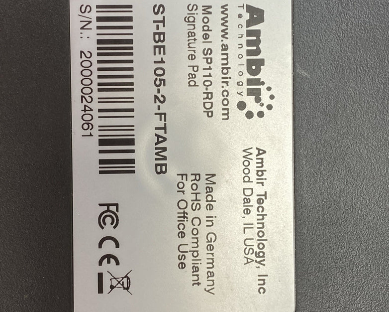 Ambir Technology SP110-RDP Signature Pad Tested