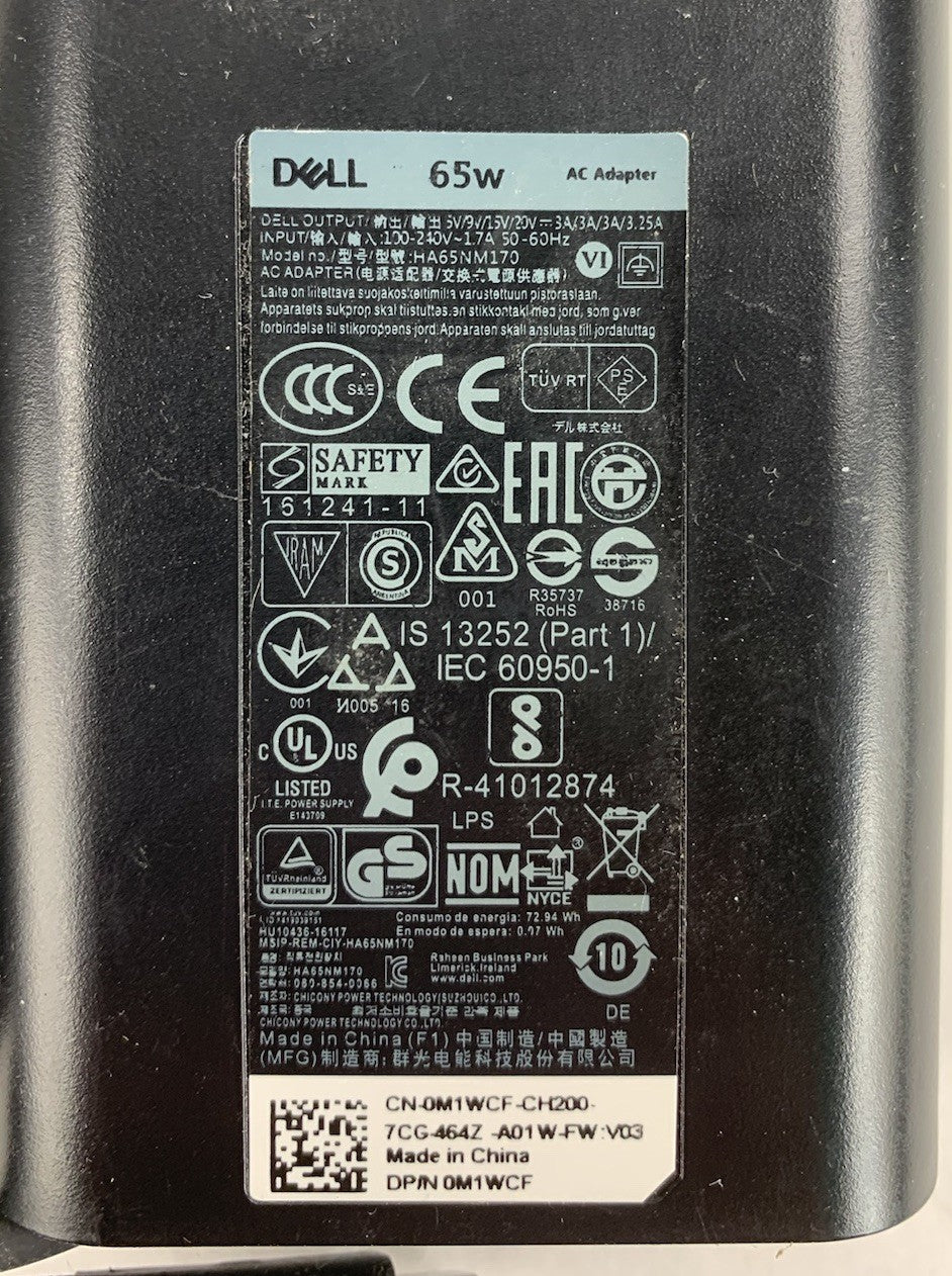 Dell HA65NM170 Laptop AC Adapter (Lot of 2)