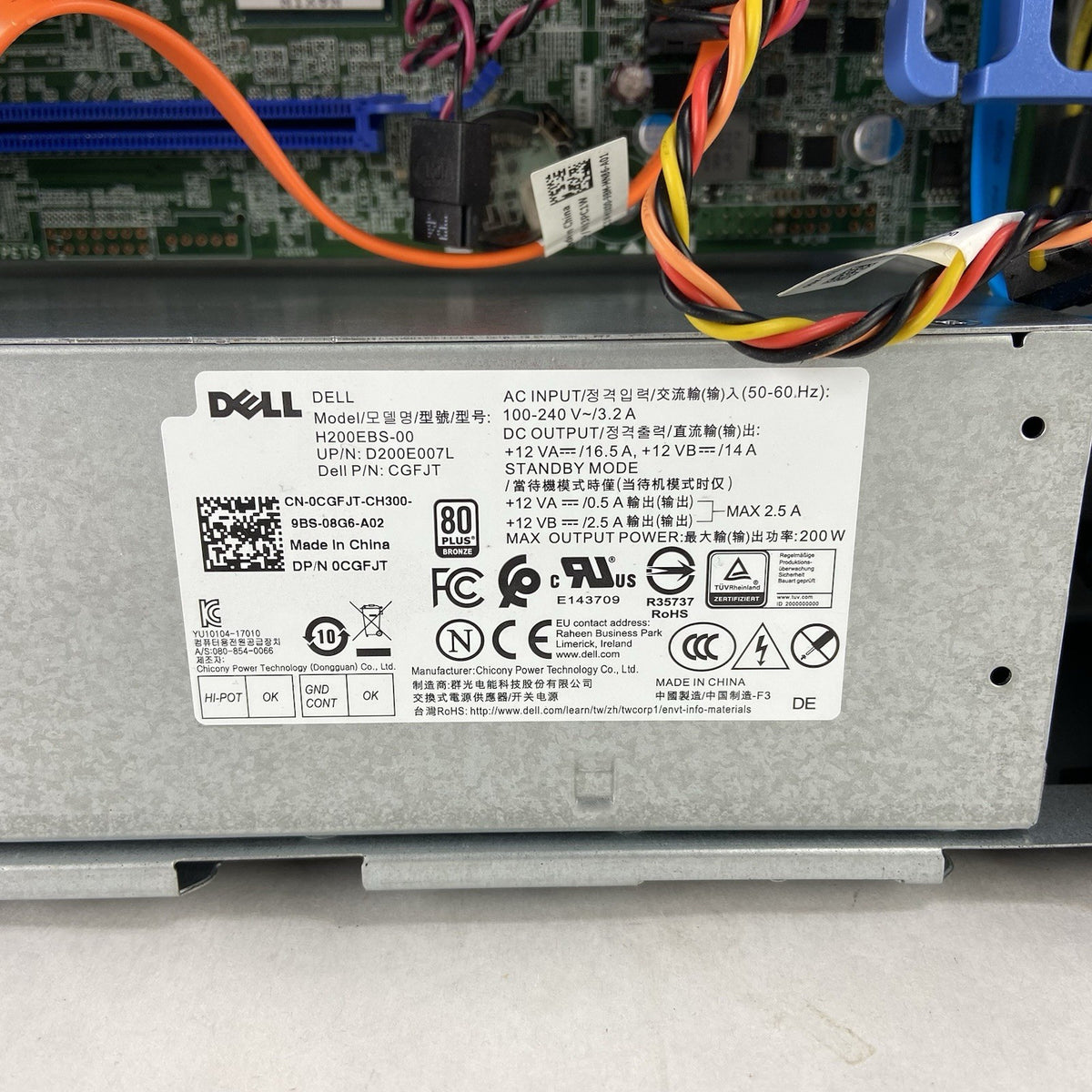 Dell Optiplex 7070 SFF Intel Core i5-9600 3.1GHz 8GB RAM No HDD No OS10