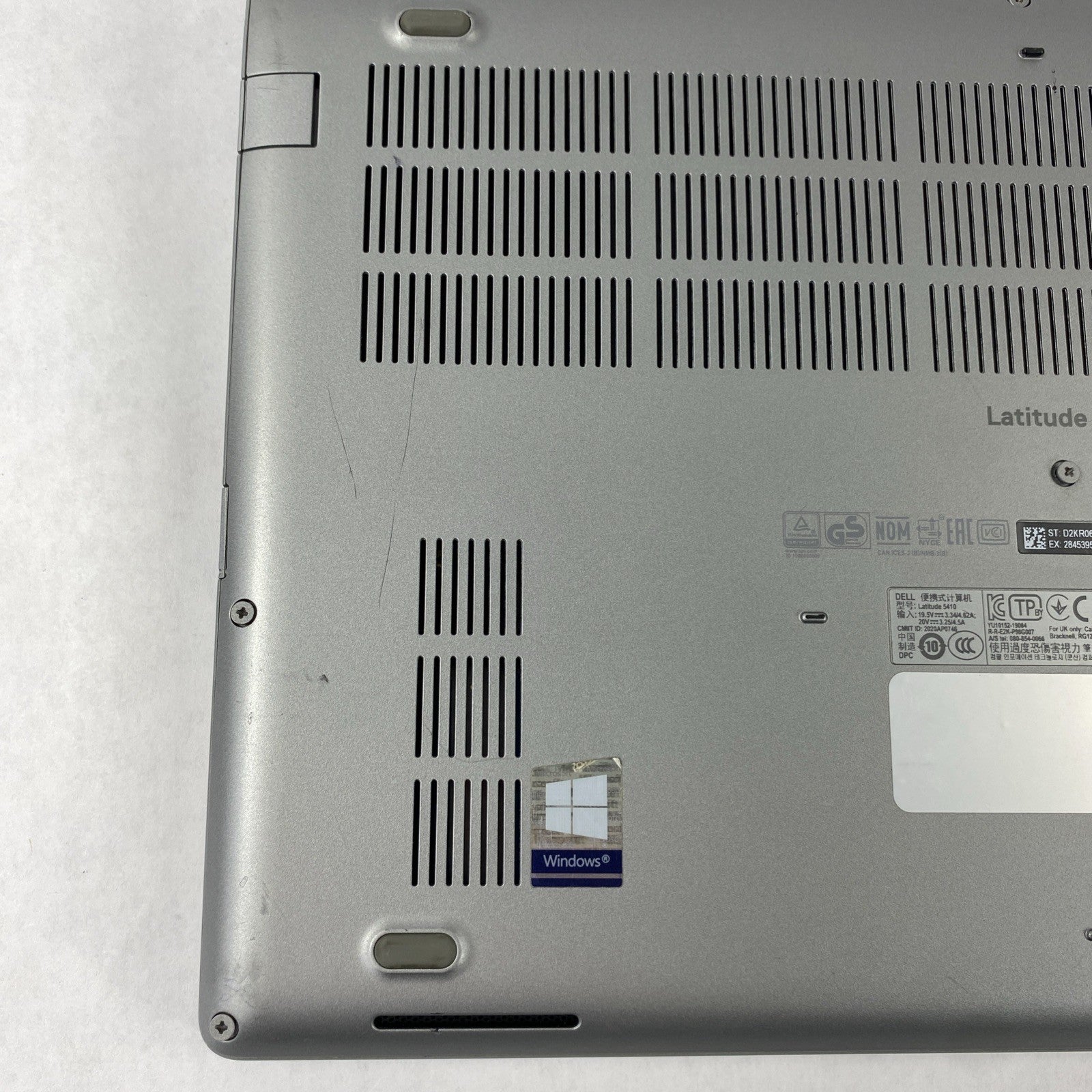 Dell Latitude 5410 Core i5-10210U 1.6GHz 16GB RAM 14.0" No Battery No HDD No OS