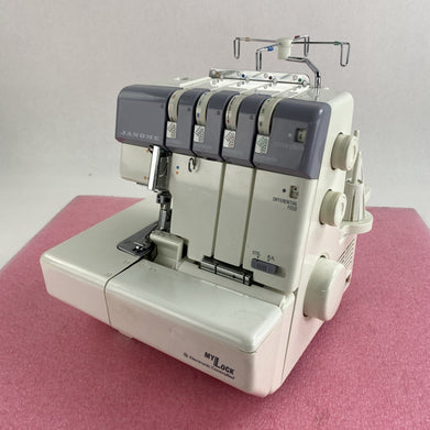 Janome 634 D MyLock Sewing Machine Eloctronic Controlled No Pedal or Cord