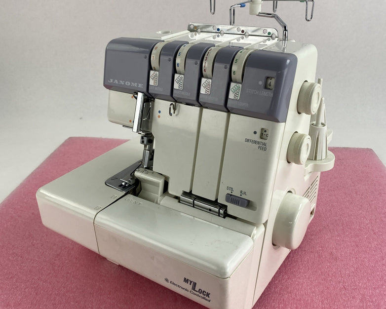 Janome 634 D MyLock Sewing Machine Eloctronic Controlled No Pedal or Cord