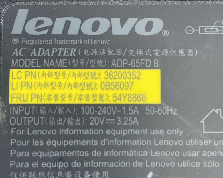 Lenovo ADP-65FD 45W AC Adapter Power Charger 45W Lot of 3