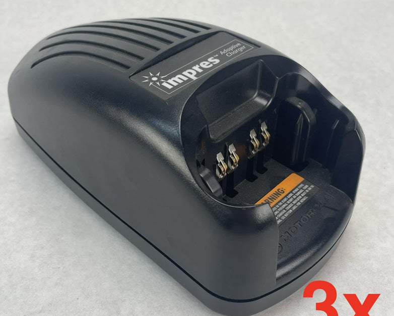 Motorola WPLN4114AR Charger Lot of 3 No Power Cord