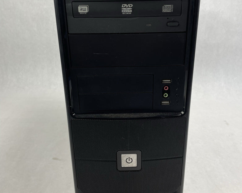 Retro Black mATX Computer Chasis w/ 285 Power Supply Barebones