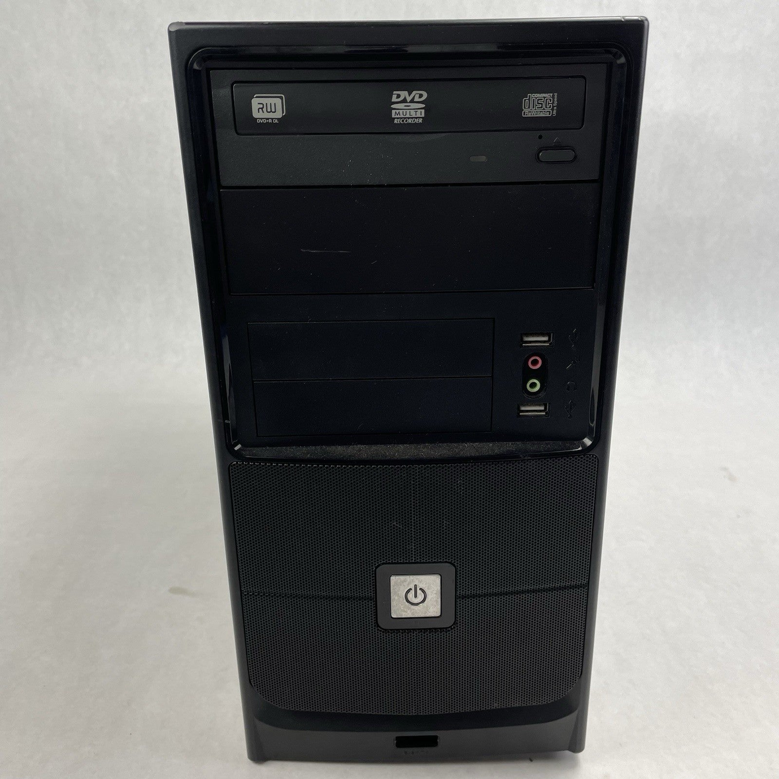 Retro Black mATX Computer Chasis w/ 285 Power Supply Barebones