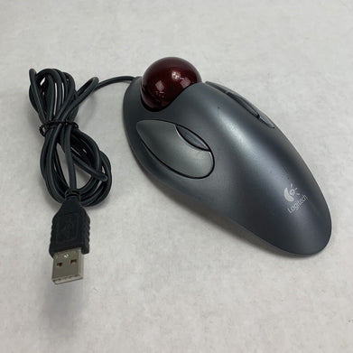 Logitech T-BC21 Wired-USB Trackball Mouse