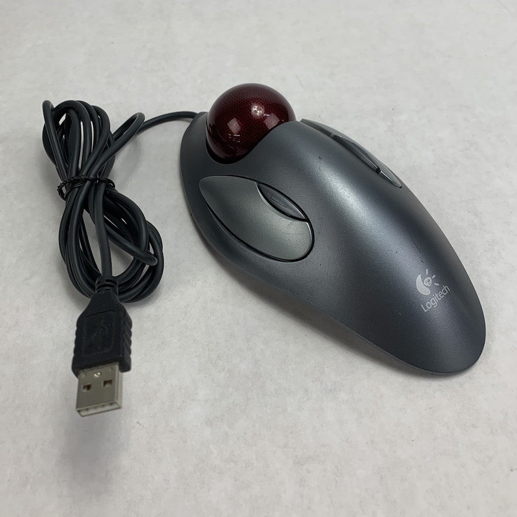 Logitech T-BC21 Wired-USB Trackball Mouse