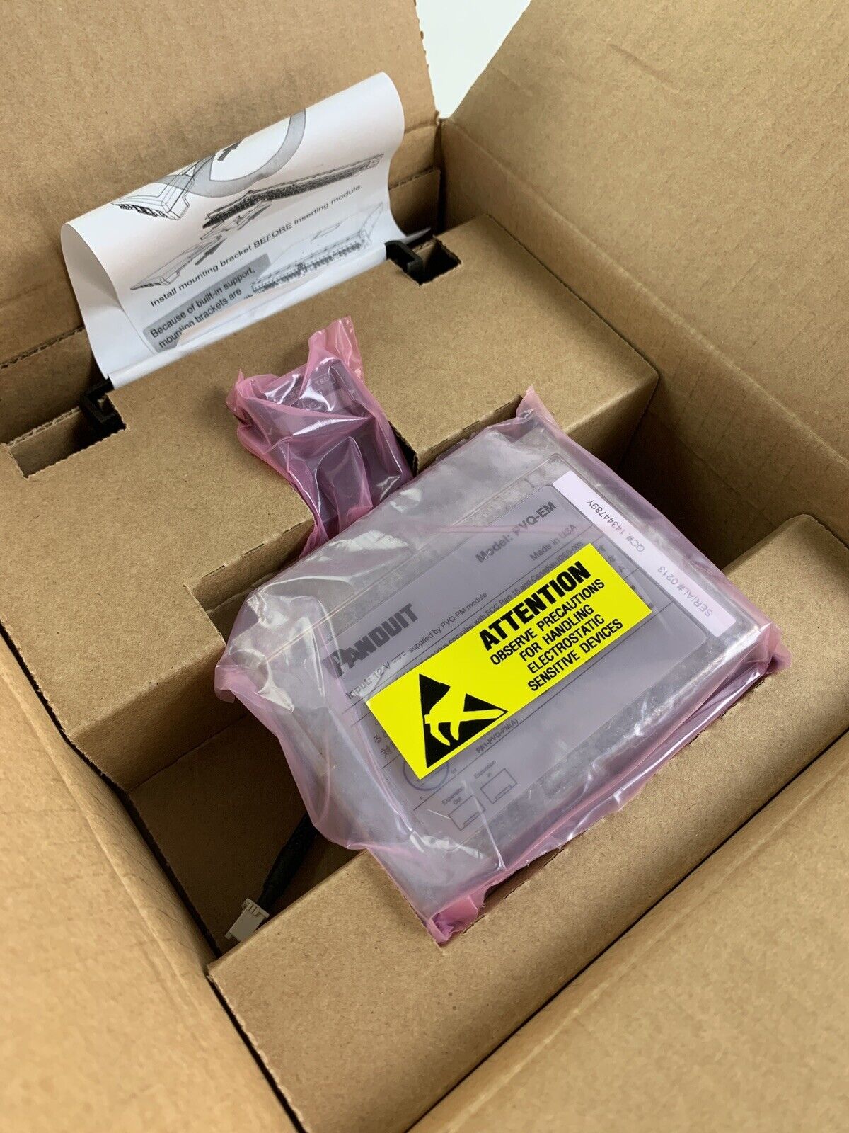 Panduit PVQ-EM PanView iQ Panel Manager Expansion Module Open Box