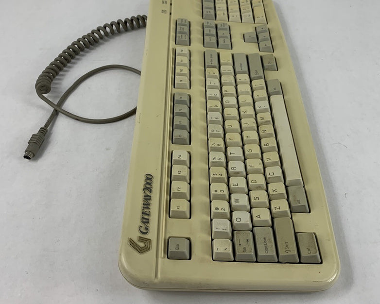 Gateway 2000 2189013-00-002 PS/2-Wired Vintage Mechanical Keyboard - Tested