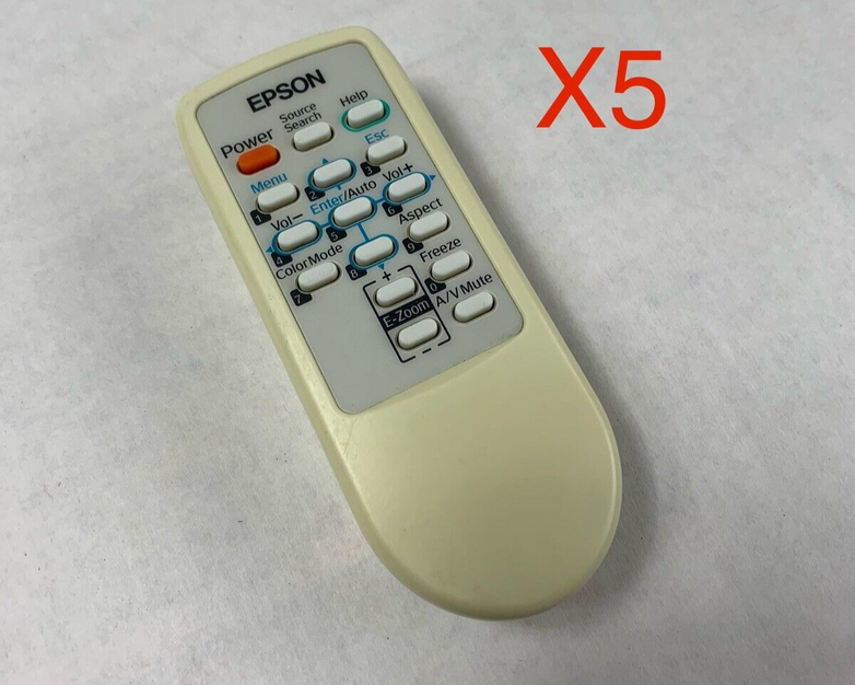 Lot of 5 Epson 145664100 Projector Remote Controller