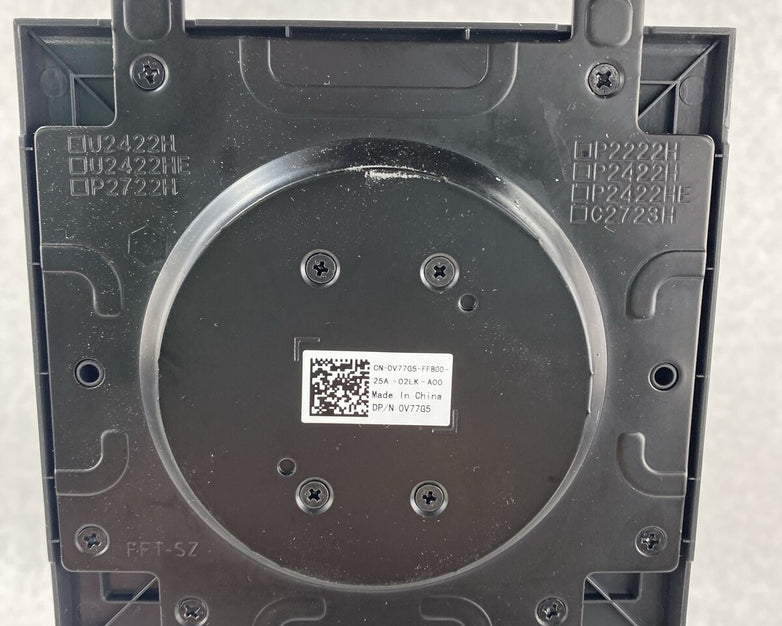 Dell 0V77G5 Monitor Stand for P2222H Silver Swivel Rotate Genuine Original OEM